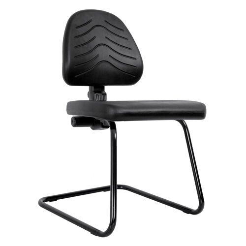 Полиуретан кресла. Кресло лабораторное Nico полиуретан, цвет черный. Стул Rio gtsch3 Ring-Base черный. Стул для посетителей офисный. Стул на полозьях без подлокотников.
