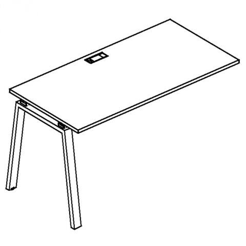 Секция стола рабочей станции на металлокаркасе TRE А4 Б3 013-1 БП