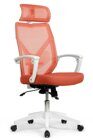 Кресло Riva Chair OLIVER W-203 AC белый пластик/Оранжевый