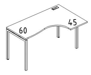Стол эргономичный правый 