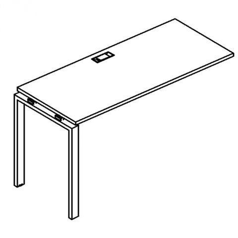 Секция стола рабочей станции на металлокаркасе UNO А4 Б1 023-1 БП