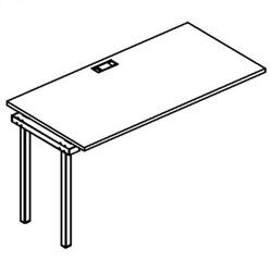 Секция стола рабочей станции на металлокаркасе DUE А4 Б2 014-1 БП